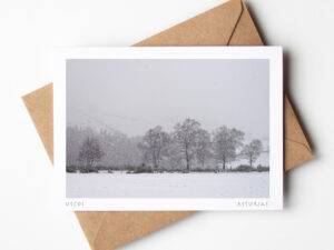 Postal Paisaje Nevado en Oscos